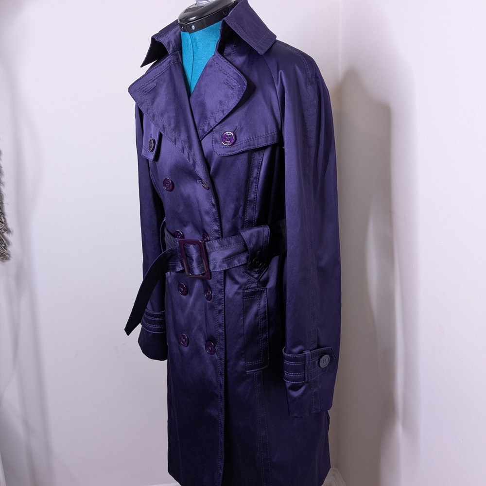 Jessica Simpson Deep Purple Trench Raincoat